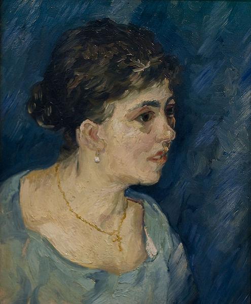 Vincent Van Gogh Kop van een vrouw, oil painting image